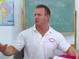 Asian Cheerleader Gets Slammed By Her Teacher