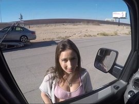 Parking With A Busty Beauty And Fucking Her Wet Pussy